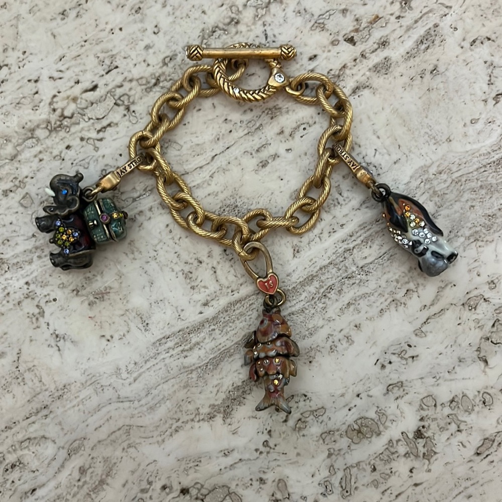 Jay Strongwater Bracelet and Charms